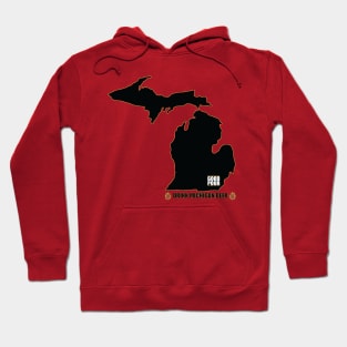 Good Pour - Drink Michigan Beer (Black/Gold) Hoodie